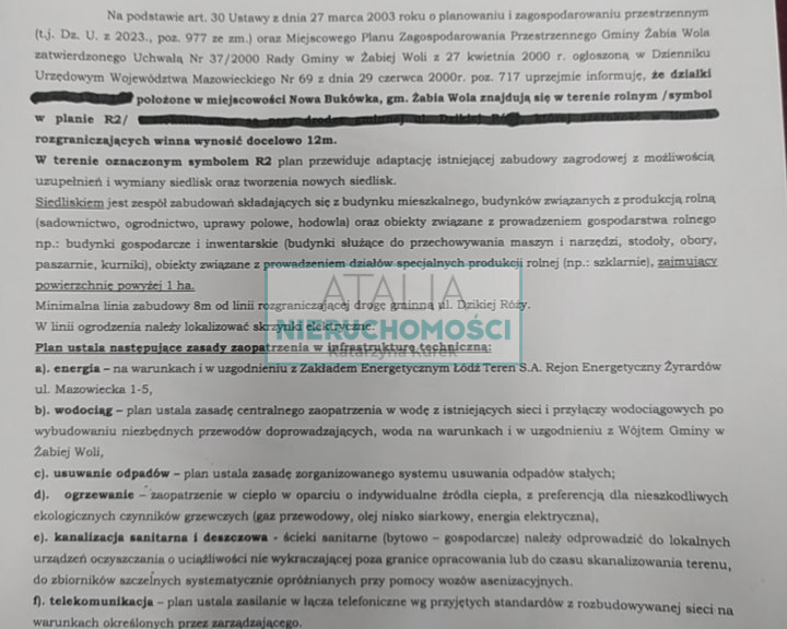 Działka Sprzedaż Nowa Bukówka