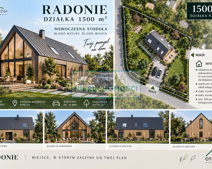 Działka Sprzedaż Radonie
